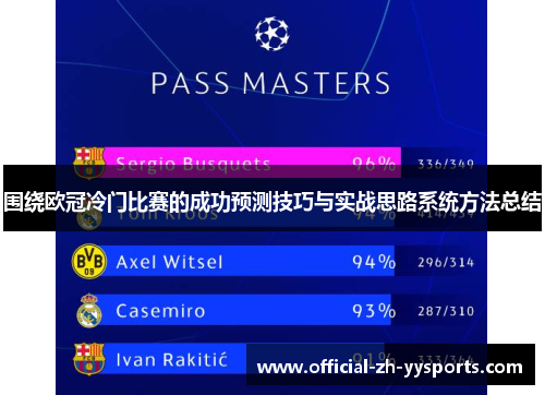 围绕欧冠冷门比赛的成功预测技巧与实战思路系统方法总结